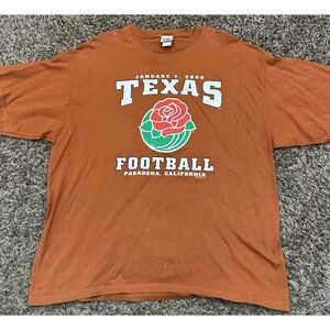 Vintage Lee Sports 2005 Y2K Texas Longhorns Rose Bowl Orange Mens Sz 2XL